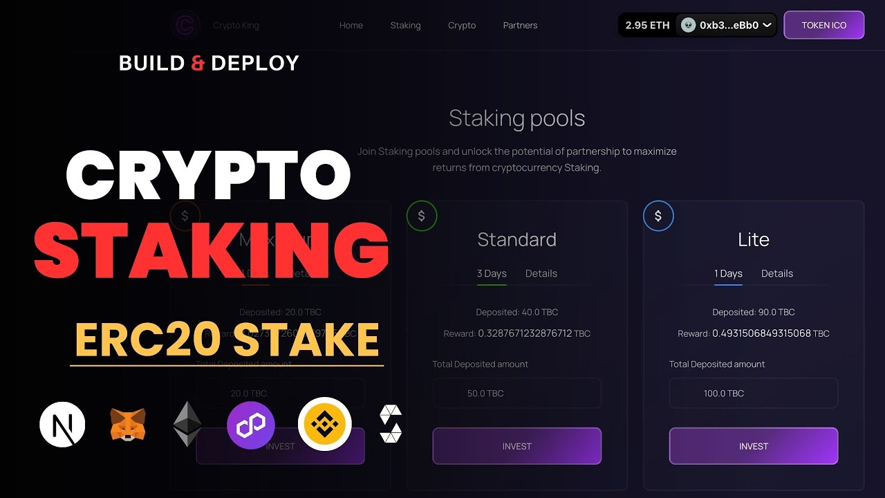 Create a Token Staking DApp & Earn Rewards with ICO using Next.js | Crypto  Staking Contract Live