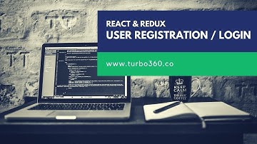 React Redux Tutorial - User Registration & Login - Part 1