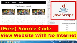 16th Javascript Project - Add Website to Cache and View Offline Tutorial with Source Code