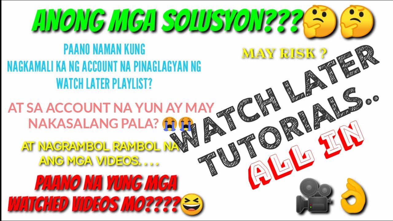 WATCH LATER TUTORIALS Problem Solved Do s Don t s Clear watch-later-tutorials-problem-solved-do-s-don-t-s-clear