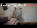 15 Minute Clay Portrait Challenge Youtube