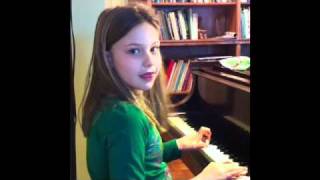 Samantha Plays "Claire de la Lune"