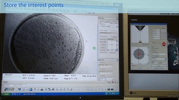 Acquire SEM image part 3 Fish eyes mode Store position