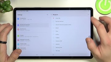 How to Set Custom Ringtone on SAMSUNG Galaxy Tab S8 - Open Ringtone List
