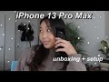 iPHONE 13 PRO MAX UNBOXING + SETUP!!