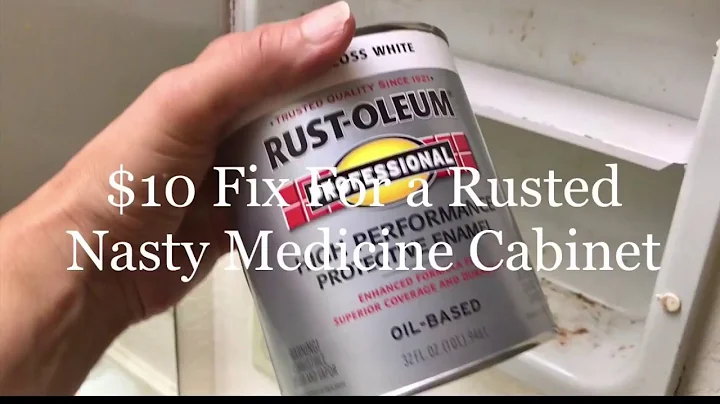 Cheap $10 Fix for Rusted Nasty Medicine Cabinet