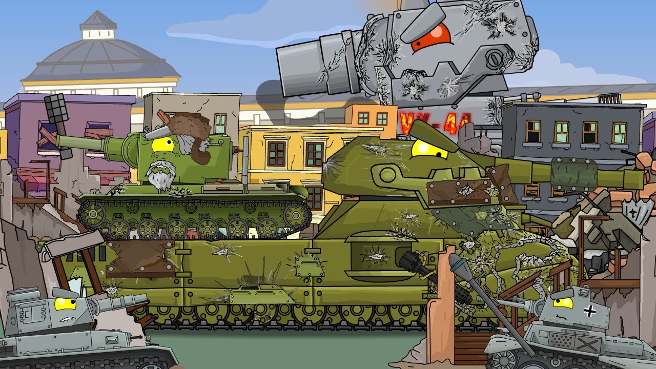 Ратте в Москве • Батя в здание - Мультики про танки