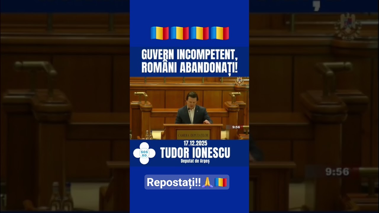 Tudor Ionescu: Românii sunt abandonați‼️👏😯🇹🇩🇹🇩🇹🇩🇹🇩