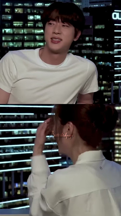 Jin telling dad jokes to Shin Se Kyung 🤣
