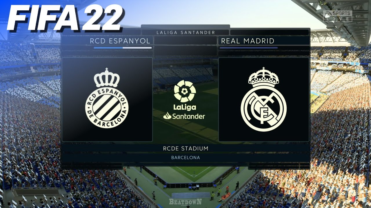FIFA 22 - RCD Espanyol vs. Real Madrid @ RCDE Stadium | PS5
