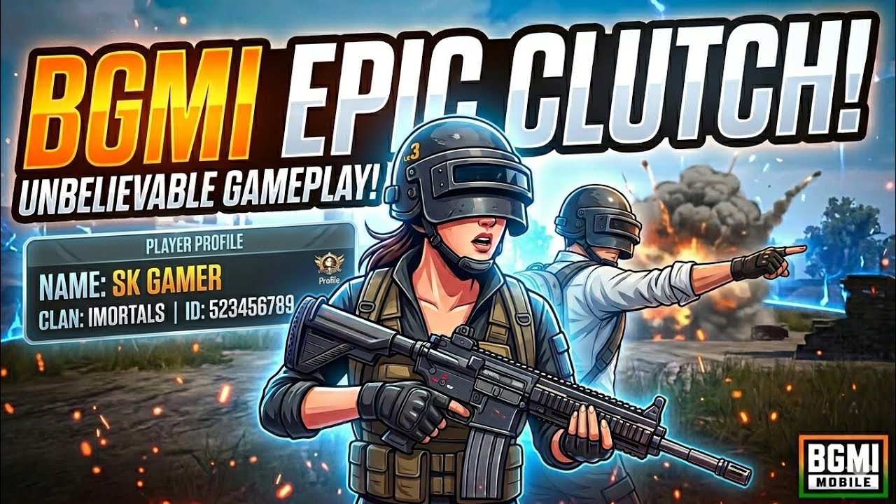 🔥 THE MOST EPIC 1v4 CLUTCH EVER! | SK GAMER | BGMI - YouTube