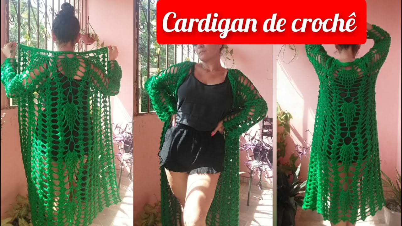 CARDIGAN CROCHE FÁCIL - CROCHET TUTORIAL PAP #marcialobocroche