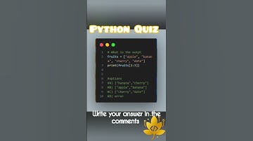 Python Quiz #coding #programmingquiz #shortvideo #python #pythonquiz #scripting #javascript #explore