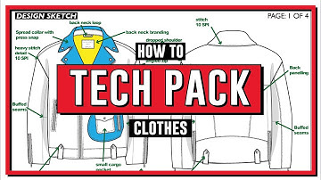 HOW TO MAKE A FASHION TECH PACK: step by step guide to make a Fashion tech pack