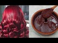 صبغة طبيعية للشعر باللون الأحمر(الأكاجو) بدون كيماويات|لون شعر تحححفة وثابت جدااا من اول استعمال