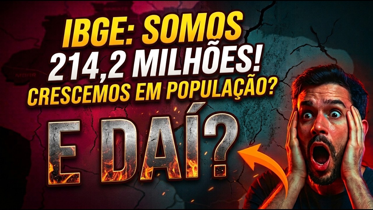 Brasil alcança 214,2 milhões de habitantes em 2026, aponta estimativa do IBGE