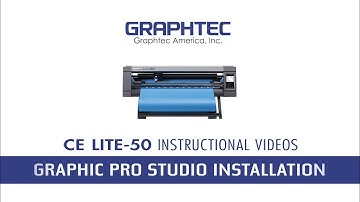Graphtec  CE LITE-50 - Graphtec Pro Studio Installation