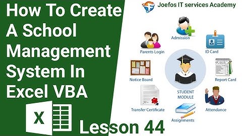 How To Create A School Management System in Microsoft Excel | Step-by-Step Tutorial Lesson 44