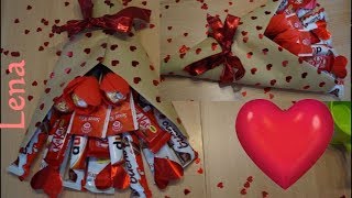 Süßer Strauß 💝 DIY Geschenk Idee zum Geburtstag DIY mit Lena💐 Birthday gift idea 💝 Candy Bouquet DIY screenshot 1