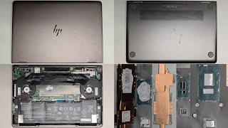 HP Spectre x360 15-bl112dx Disassembly RAM SSD Battery Fan Thermal Paste PTM7950 Replacement Repair