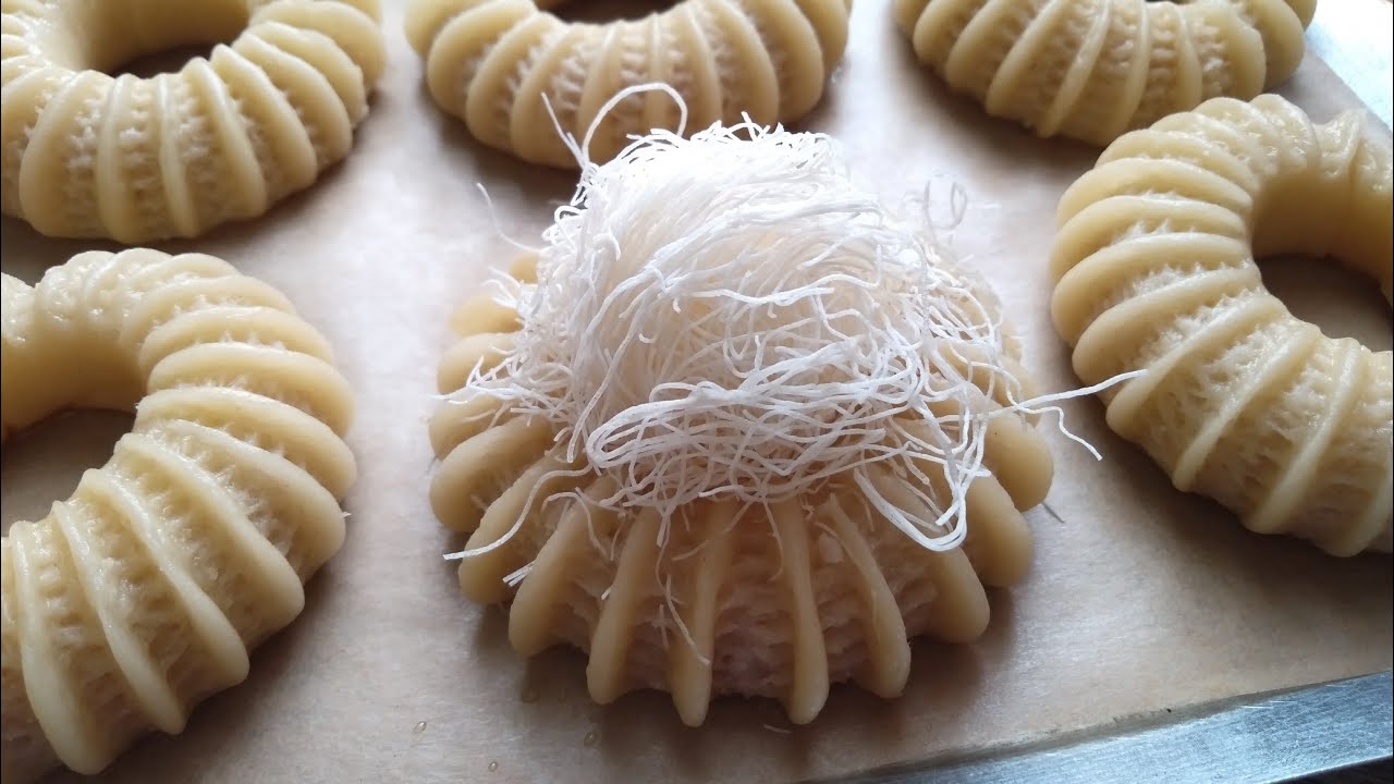 طلبية عش البلبل منقوش ومعسل بالكاوكاو والقطايف بحشو طري وبكل التفاصيل/مقادير مضبوطة ل35حبة