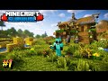 Diamond Armor &amp; Starter House in Minecraft Survival 🔥 || Minecraft PE Survival Series EP 1