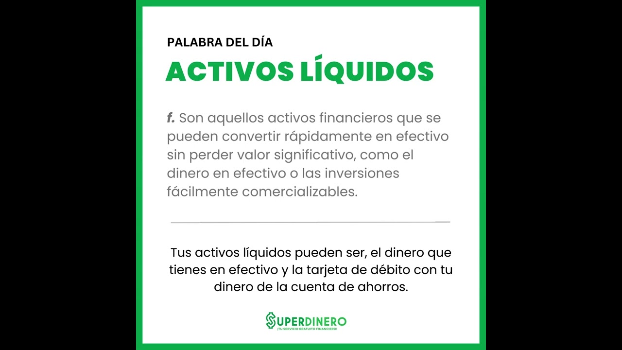 Ejemplos De Activos Líquidos Definición De Activos Tangibles | Qué