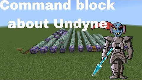 MCPE/BE: Undyne - Command block showcase