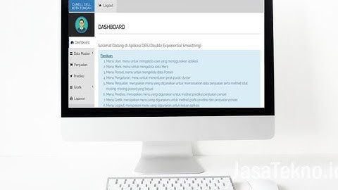 Aplikasi DES (Double Exponential Smoothing)