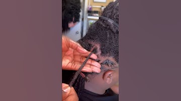 Loc Smithing smooths out frizzy locs and assists in retwisting the hair. #shorts #location #locs