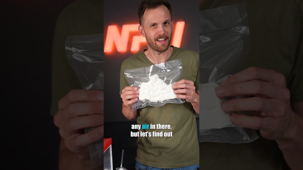 Marshmallows in a Vacuum Bag, in a Vacuum Chamber