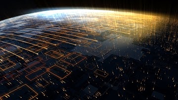 Global network lines of internet data around Earth, technology connectivity concept