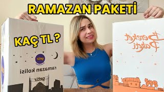 RAMAZAN PAKETLERİNİ İNCELEDİM !! KAÇ TL?