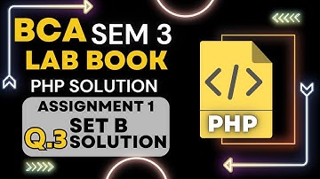 PHP Tutorial: Displaying Total Marks and Percentage (Out of 100) | BCA Sem 3 Lab Book Solution