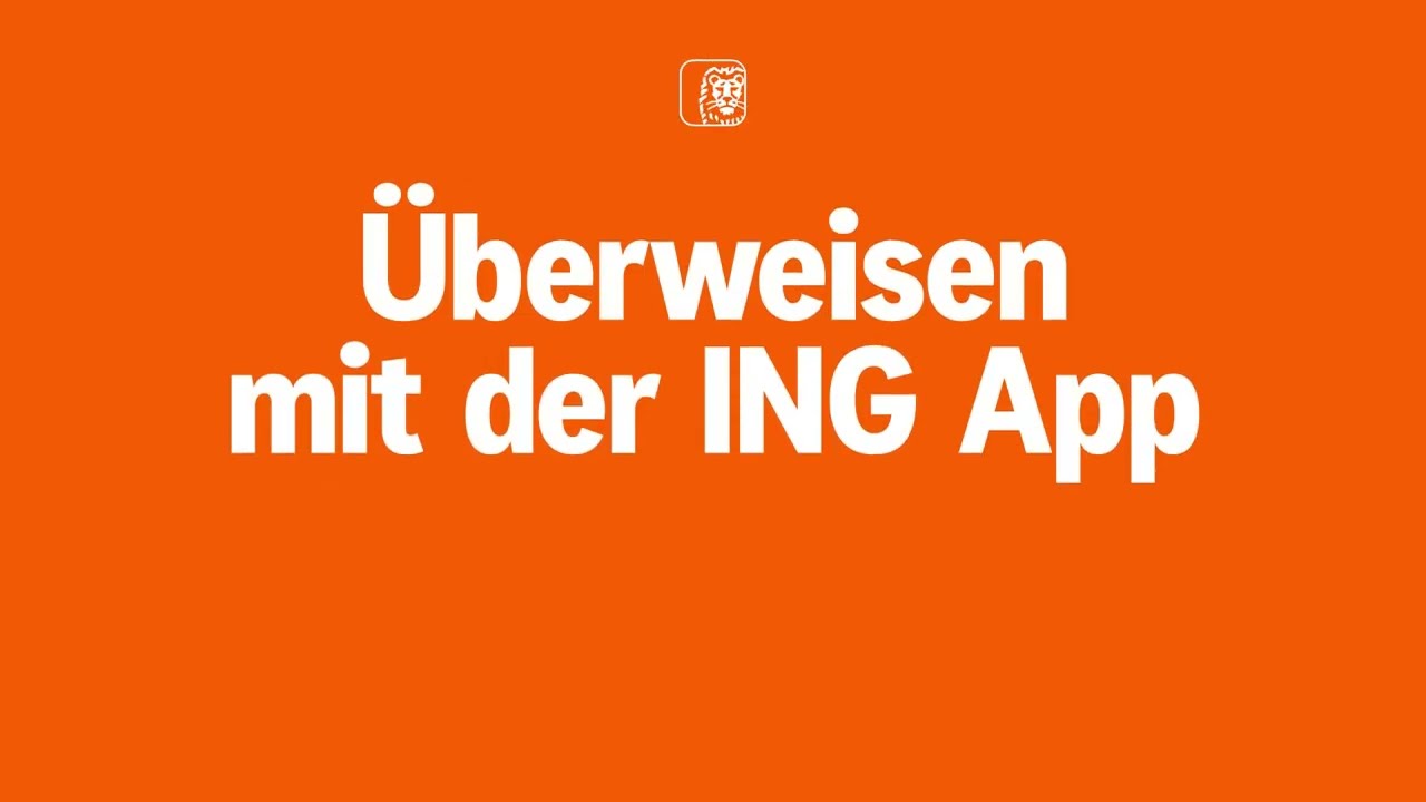 Überweisen mit der ING App