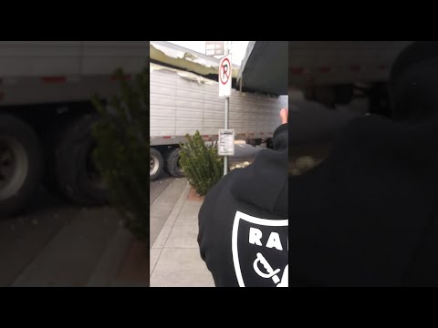 Semi Truck Driver Makes a Very Expensive Wrong Turn || ViralHog