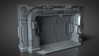 Modeling a Scifi Blast Door - Outer frame - 001 Introduction | Cinema 4D Tutorial