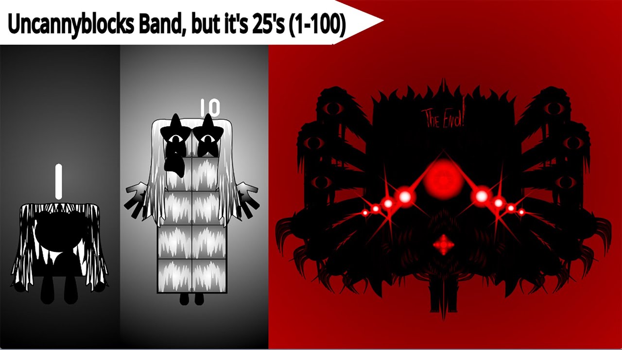 Uncannyblocks Band, but it's 25's (1-100) Full