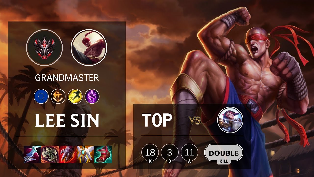 Lee Sin Top vs Fiora - EUW Grandmaster Patch 11.8