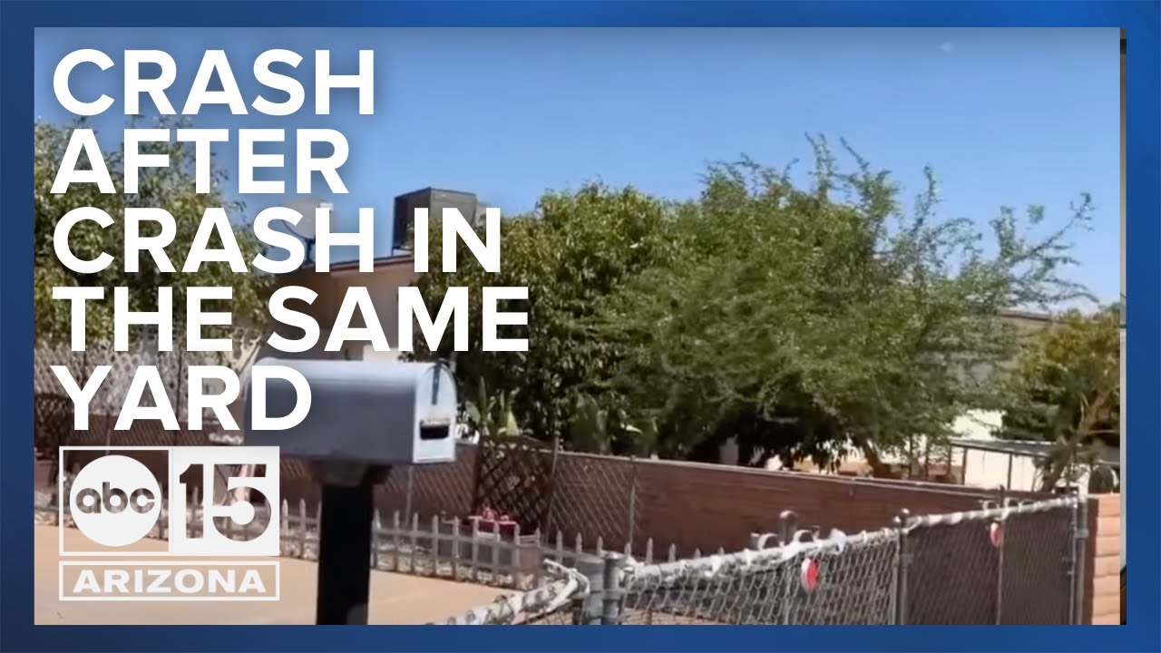 Homeowner says cars keep crashing in their front yard