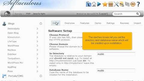 How to install MyBB from Softaculous