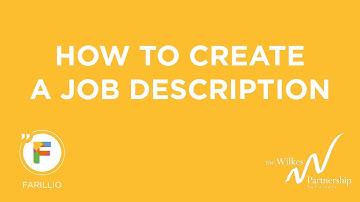 How to write a job description | A snippet from Farillio