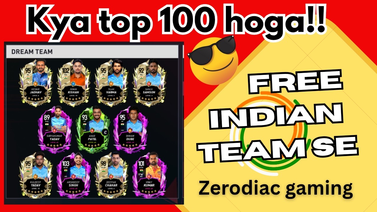 Free Indian Team Se Rank Push | Dream Cricket 25 | Zero-Diac Gaming