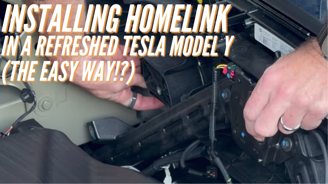 How to Install the Homelink Module in the Tesla Model Y (Juniper) - YouTube
