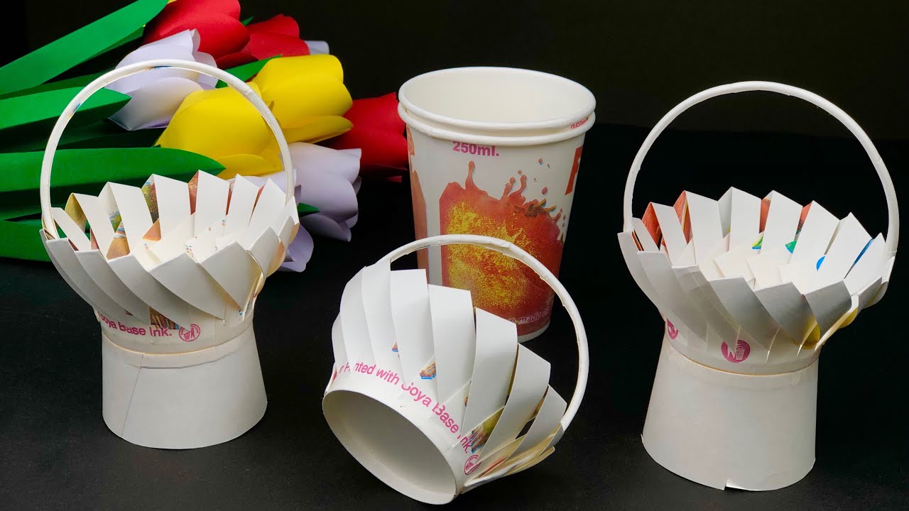 DIY Beautiful Paper Cup Craft | Paper Cup crafts | Paper Cup Craft ...