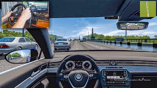 Volkswagen Passat B8 Sedan Fast Driving - City Car Driving screenshot 4