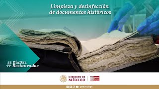 Limpieza profunda y desinfección de documentos históricos en el AGN.
