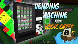 Vending Machine From Logic Gates Project | Build A Boat For Treasure ROBLOX
