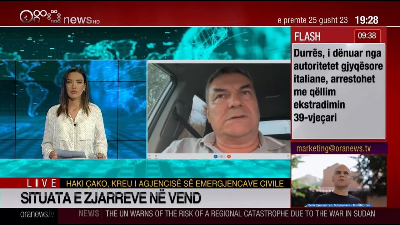 Kreu i Emergjencave flet për "Ora News", Çako: Situata në malin e Shpiragut e kemi nën kontroll