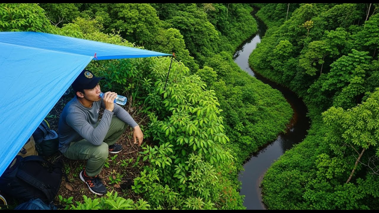 Solo Tent Camping | Immersive Rain Sounds in the Jungle